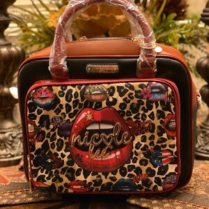 Nicole Lee Multicolor Leopard Print Satchel